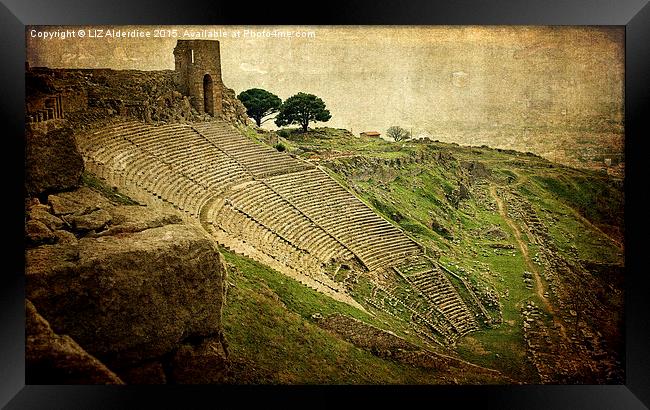  Theatre at Pergamon.  Framed Print by LIZ Alderdice