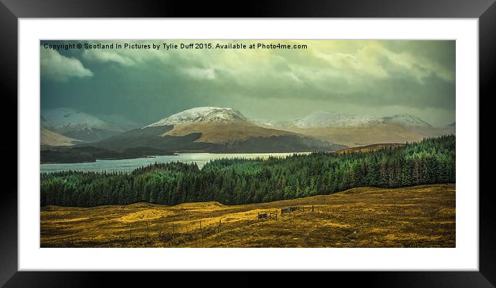  Glen Coe on Rannoch Moor Framed Mounted Print by Tylie Duff Photo Art