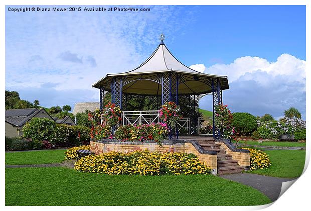  Ilfracombe Bandstand Print by Diana Mower
