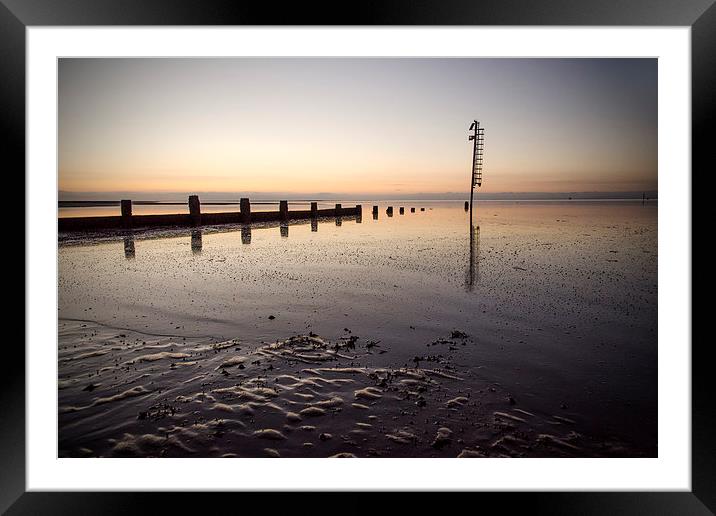 Fleetwod Sunset On The Beach Framed Mounted Print by Gary Kenyon