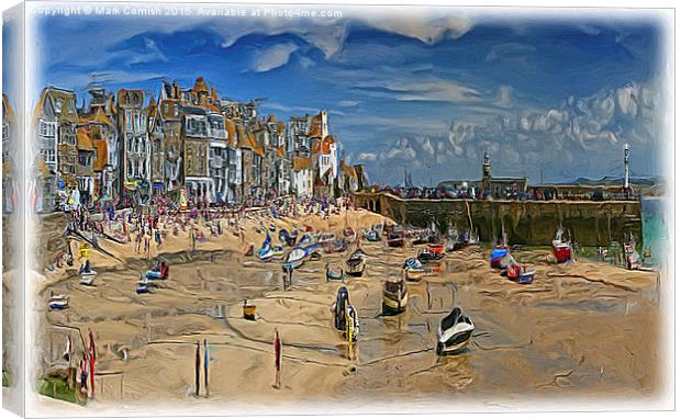  St Ives Harbour, Cornwall Canvas Print by Mark Comish