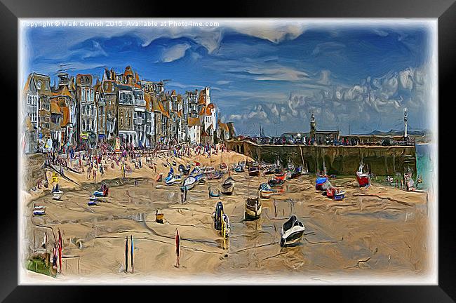  St Ives Harbour, Cornwall Framed Print by Mark Comish