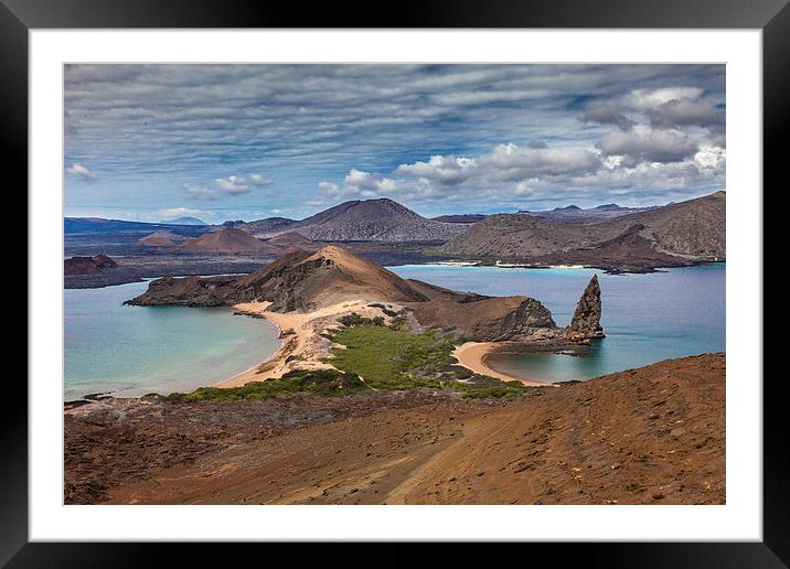 Bartolome Island - Galapagos Framed Mounted Print by Gail Johnson