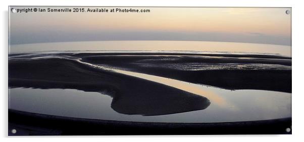 Sunset Blackpool Beach  Acrylic by Ian Somerville
