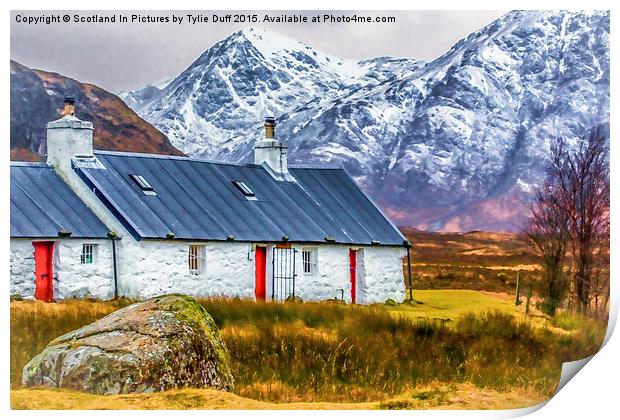 Black Rock Cottage by Buchaille Etive Mor Print by Tylie Duff Photo Art