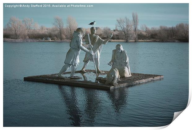  King Lear's Lake Print by Andy Stafford