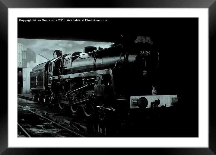  Prepairing the Irish Mail Train Framed Mounted Print by Ian Somerville