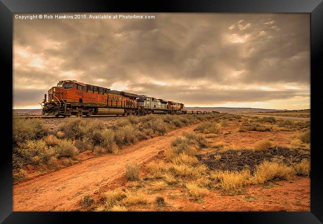  New Mexico Freight  Framed Print by Rob Hawkins