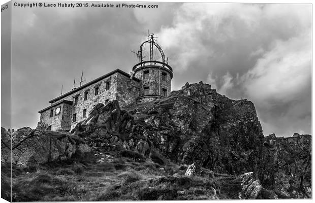 Observatory on  Kasprowy peak Canvas Print by Laco Hubaty