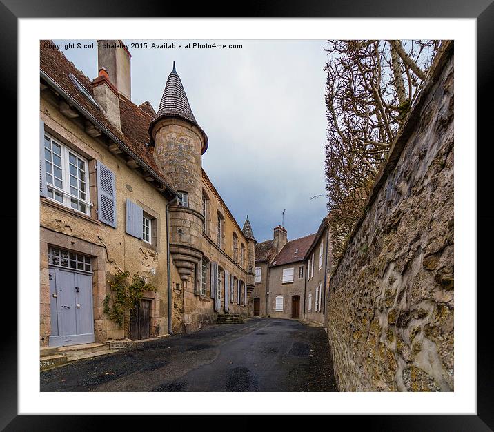 Boussac Street Framed Mounted Print by colin chalkley