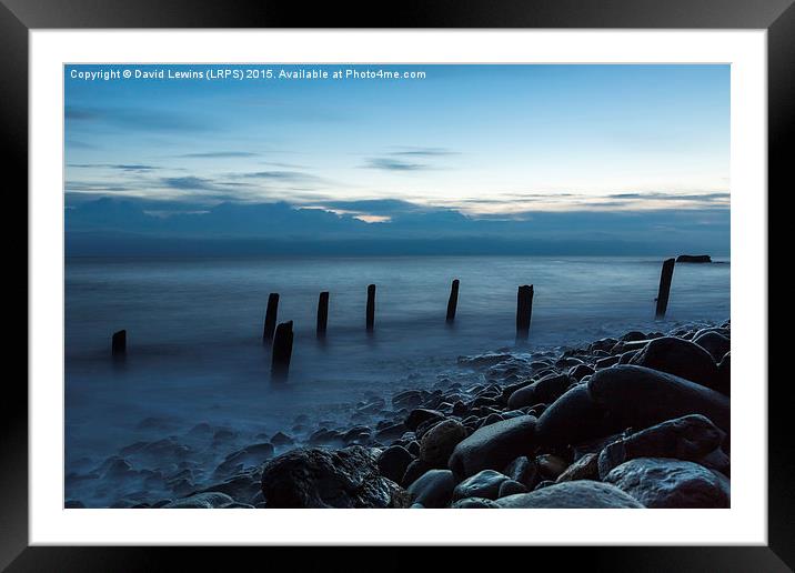 Chemical Beach - Seaham Framed Mounted Print by David Lewins (LRPS)