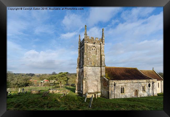  St Giles Church, Imber, Wiltshire Framed Print by Carolyn Eaton