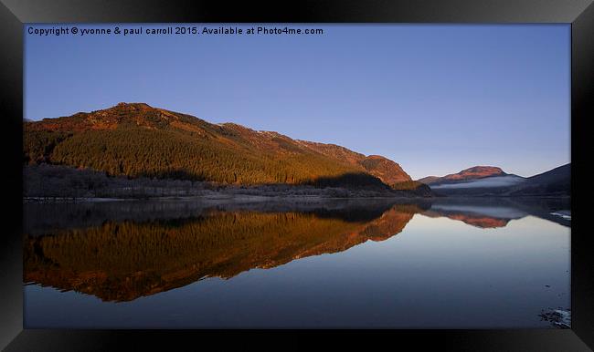 Reflections over Loch Lubnaig 3 Framed Print by yvonne & paul carroll
