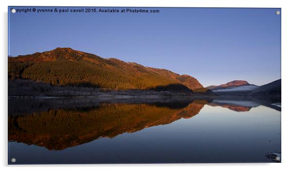 Reflections over Loch Lubnaig 3 Acrylic by yvonne & paul carroll