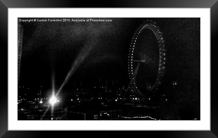  London Skyline Framed Mounted Print by Carmel Fiorentini
