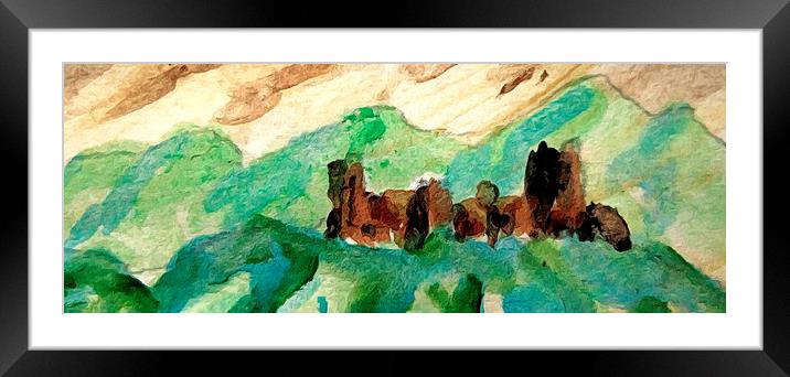  scottish castle Framed Mounted Print by dale rys (LP)