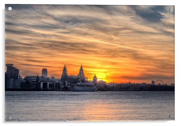 Liverpool Sunburst Acrylic by Rob Lester