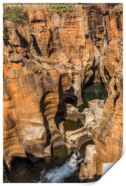 Bourkes Potholes - South Africa  Print by colin chalkley
