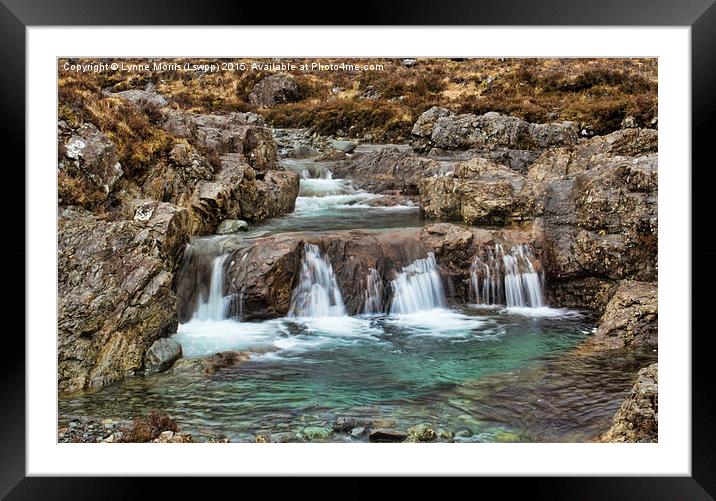  Glenbrittle Fairy Pools Framed Mounted Print by Lynne Morris (Lswpp)