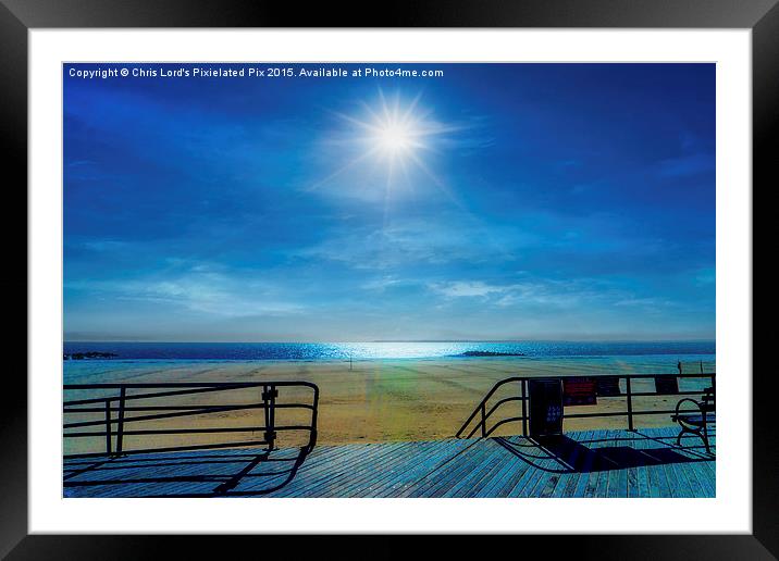 New Year's Day On The Coney Island Boardwalk Framed Mounted Print by Chris Lord