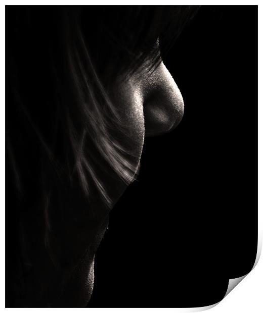Silhouette profile Print by Alan Pickersgill