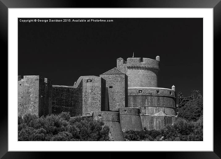  The Dark Castle Framed Mounted Print by George Davidson
