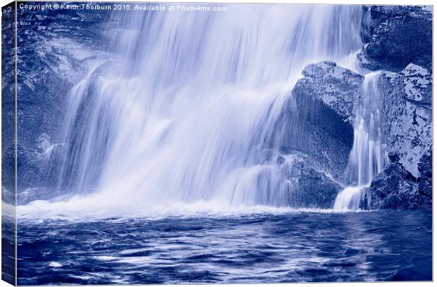  Blue Waterfall Canvas Print by Keith Thorburn EFIAP/b