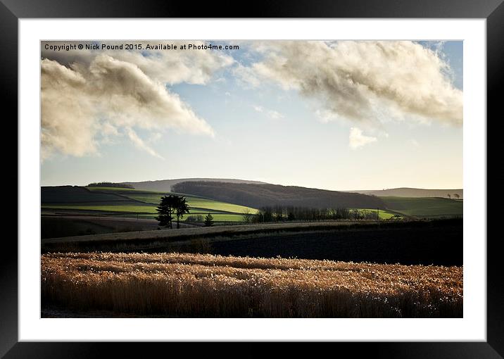  A Somerset Landscape Framed Mounted Print by Nick Pound