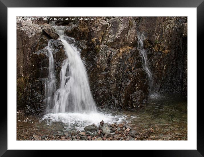  Stunning waterfall Framed Mounted Print by Lee Sutton