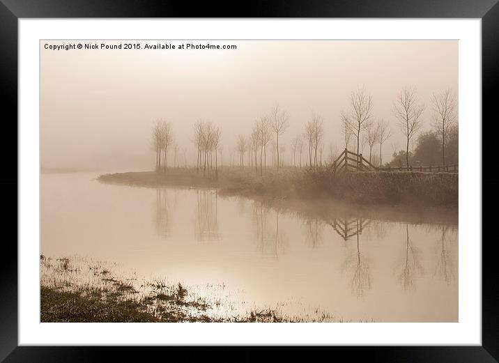 Misty Morning on the River  Framed Mounted Print by Nick Pound