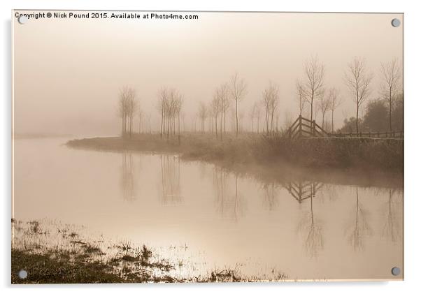 Misty Morning on the River  Acrylic by Nick Pound