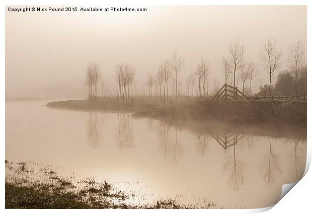 Misty Morning on the River  Print by Nick Pound