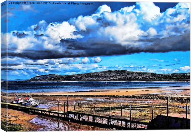  Artistic view across Rhos-on-Sea Canvas Print by Frank Irwin