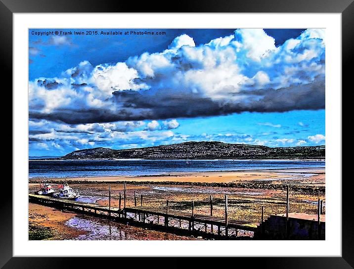  Artistic view across Rhos-on-Sea Framed Mounted Print by Frank Irwin
