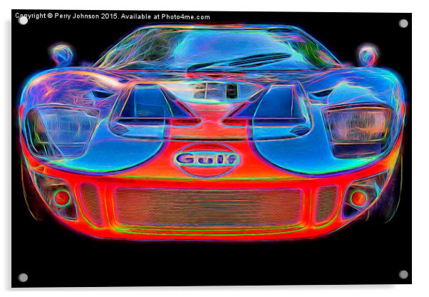  GT40 Acrylic by Perry Johnson