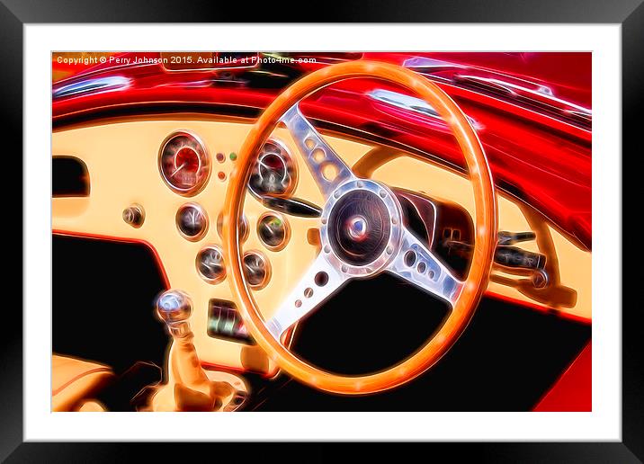 Cockpit Framed Mounted Print by Perry Johnson