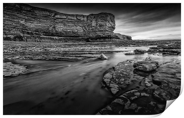 Nash Point Welsh Heritage Coast Print by Leighton Collins