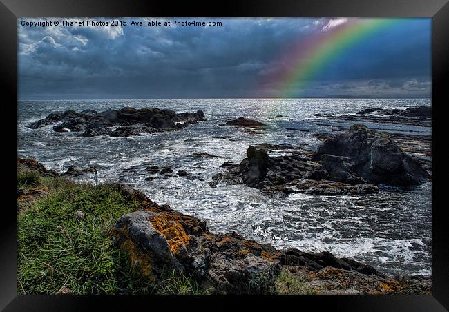  Rainbow at Elie and Earlsferry  Framed Print by Thanet Photos
