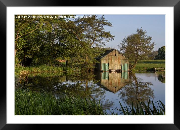  Old boathouse Framed Mounted Print by Alan Tunnicliffe