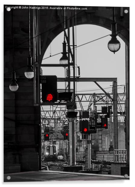 Dashing Through Glasgow Acrylic by John Hastings