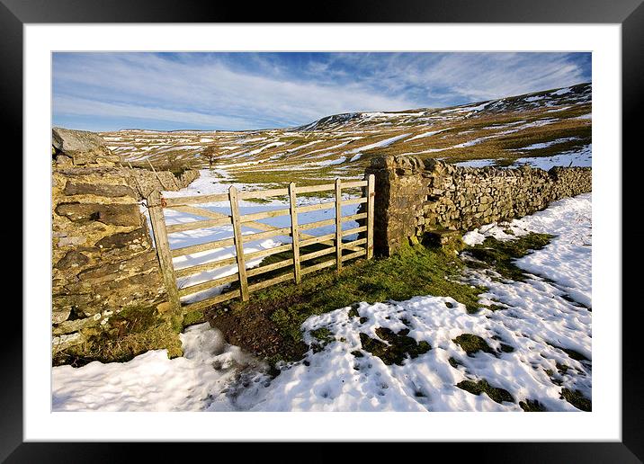 Gate To The Yorkshire Dales Framed Mounted Print by Gary Kenyon