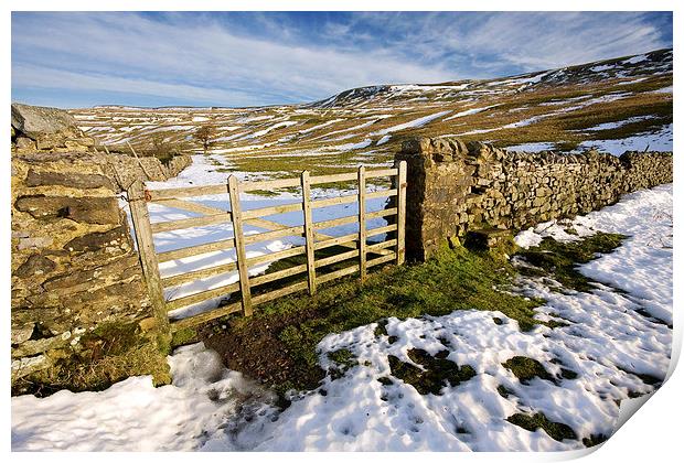 Gate To The Yorkshire Dales Print by Gary Kenyon