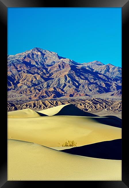 Mesquite Sand Dunes, Death Valley Framed Print by Sharpimage NET