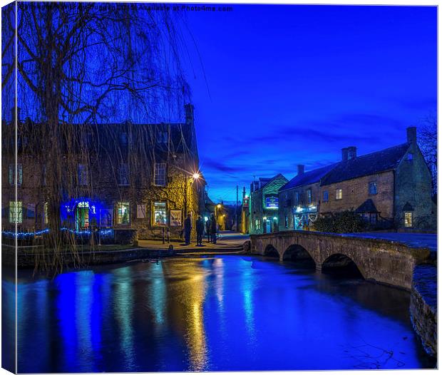   Bourton  on the Water. Canvas Print by William Duggan