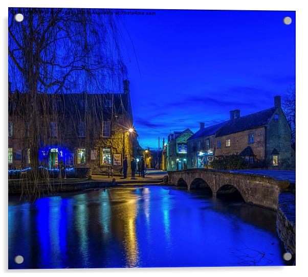   Bourton  on the Water. Acrylic by William Duggan