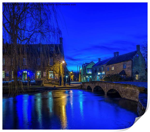   Bourton  on the Water. Print by William Duggan