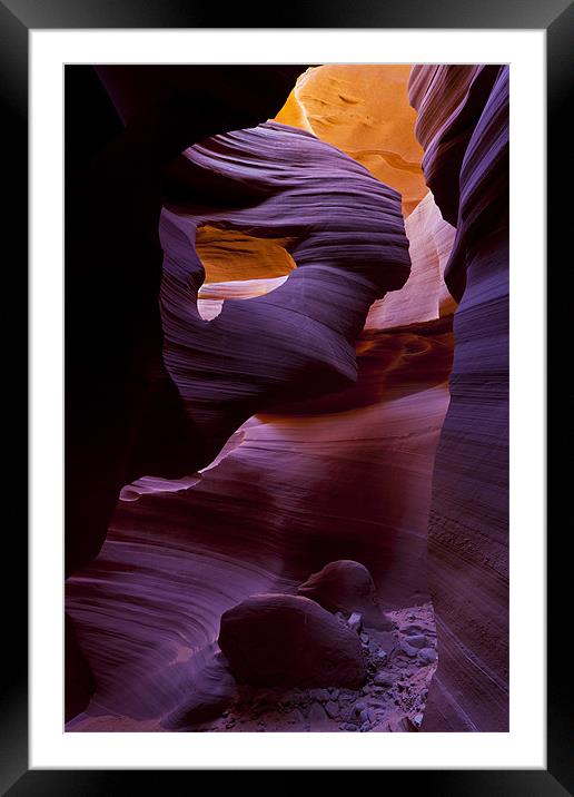 Guardian Angel, Antelope Slot Canyon, Arizona Framed Mounted Print by Sharpimage NET