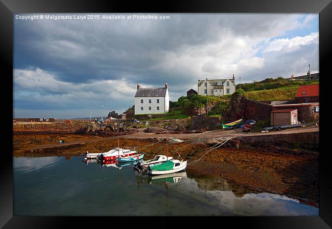 St Abbs Harbour, Scotland, UK Framed Print by Malgorzata Larys