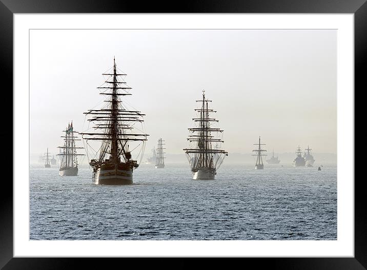 Talls ships take their place at the International  Framed Mounted Print by Sharpimage NET