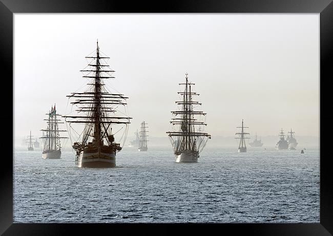 Talls ships take their place at the International  Framed Print by Sharpimage NET